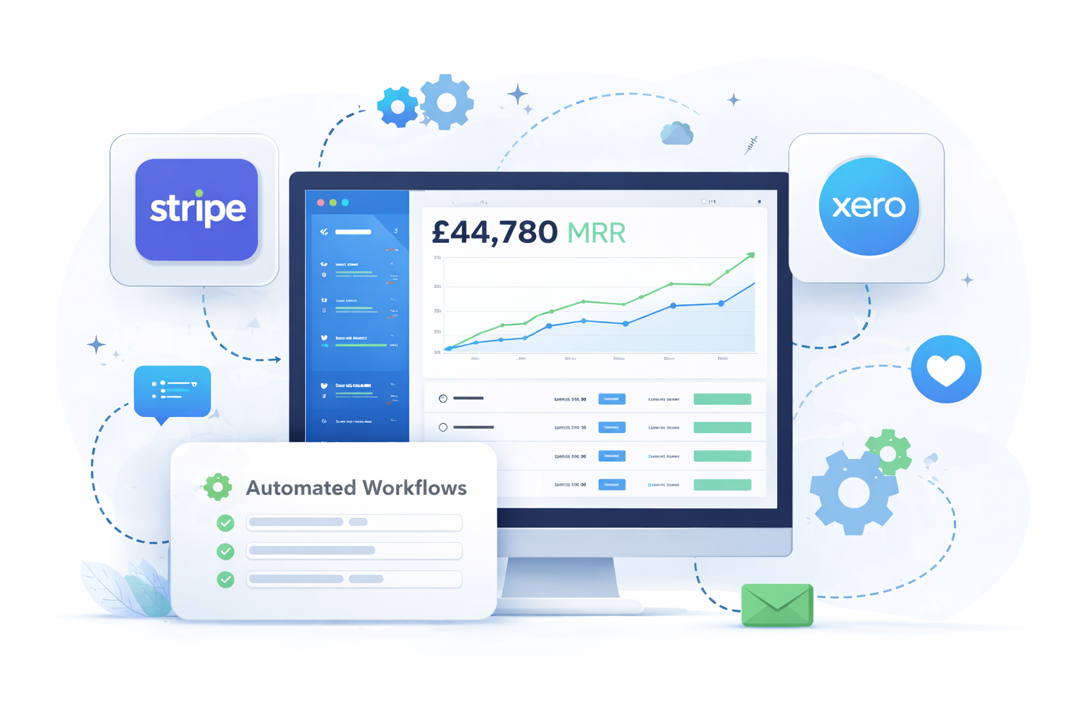 Automated SaaS accounting with Stripe and Xero integrations